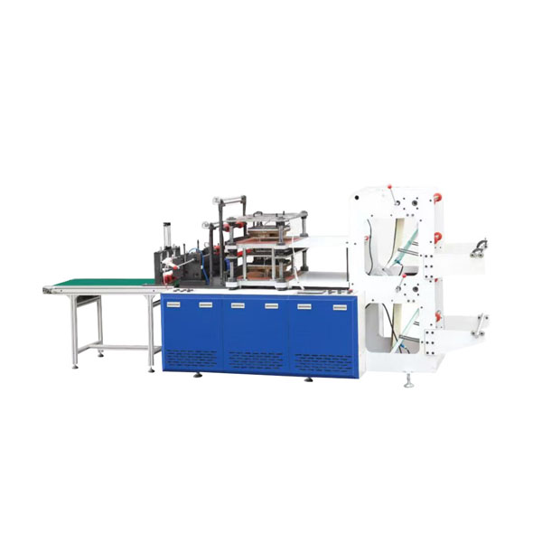 Disposable plastic glove machine